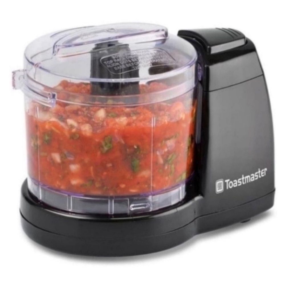 New Toastmaster Cup One-Touch Mini Food Chopper, Black